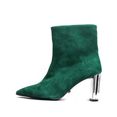 나무하나 LEATHER LINE ANKLE BOOTS NUH4551GN