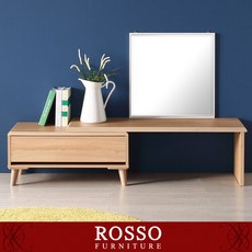 레이체800 좌식화장대세트, 오크