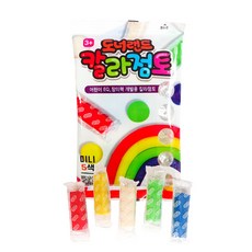 도너랜드 칼라점토 미니 혼합 5색 (비닐팩) 25g 친환경 찰흙 클레이 국내산 개별포장, 125g, 1개