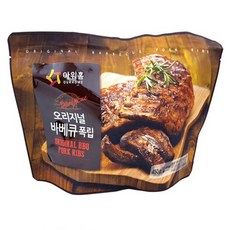 [아워홈 오리지널 바베큐 폭립 450g] 등갈비 그릴 BBQ 에어프라이어, 450g, 1개