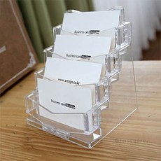 명함케이스 4단 투명 명함보관함, 1개