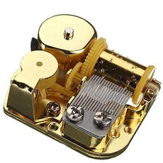 DIY 오르골 에델바이스 황금 시계 태엽 음악 무브먼트가 포함 된 18 음 기계식 무브먼트, 본상품