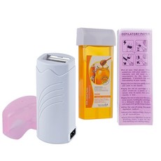 왁스 히터 휴대용 롤링 제모 기계 카트리지 크림 빠른 난방 가정용 제모기 왁싱 워머, 미국 플러그, 꿀 왁스 키트, 03 미국 플러그
