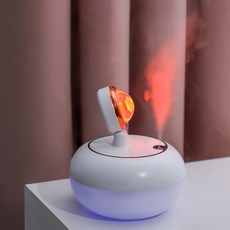 미니가습기 탁상용가습기 석양 조명 무드등, 하얀색, 하얀색
