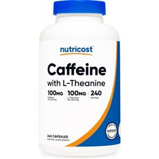 뉴트리코스트 카페인 L-테아닌 100mg 캡슐, 2개, 240정
