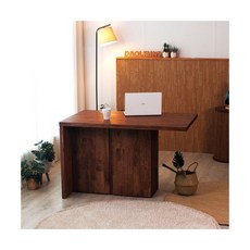 [유에프오] [UFO](착불) 다올퍼니 아떼 원목 아일랜드 식탁 홈바 테이블 수납 조리대, 색상:A-1. 마호가니