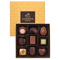 Godiva 고디바 각종 초콜릿 골드 디스커버리 콜렉션 9피스 95g Gold Discovery