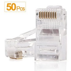 [해외직구]RJ45 Connectors SHD RJ45 Ends Cat6 Connector Cat5e Connector Cat5 Connectors Ethernet Cab, 상세 설명 참조0, 1개