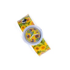시계itude Plunge Proof Slap 시계 Sunflower Kids for Boys Girls