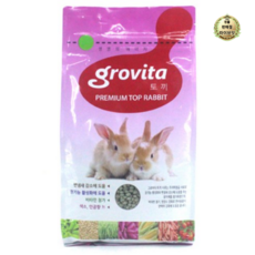 그로비타 토끼 전용사료, 1kg, 2개