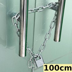 가자코리아 자전거 오토바이 대문 철문 고강도 열쇠 체인 자물쇠, 1개, 100cm 1개, 100cm
