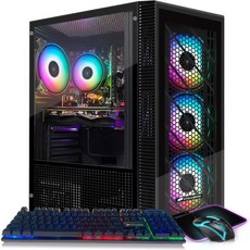 STGAubron 게이밍 데스크탑 PC 라데온 RX 580 8G GDDR5 인텔 10세대 G5905 35G 16G RAM 512G SSD WiFi BT 50 RGB 팬 x 4 - g5905