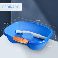 휴대용 샴푸 싱크 헤어 침대 미용사 세면대 배수 호스가있는 플라스틱 분지 를위한 헤어 세척 욕조 장애인 노인, ordinary, 1개