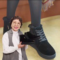 [TV홈쇼핑정품 인포벨]겨울 방수 김형자 쏘르망 아리안스 천연 소가죽 보아털 양모 여성 방한화 방한부츠
