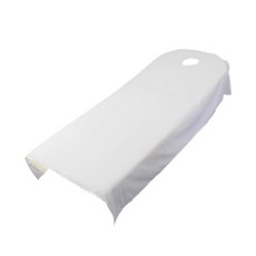 GHSHOP 80cm*190cm 화장용 살롱은 구멍을 가진 온천장 안마 처리 침대 덮개에 시트를 깝니다, 폴리 에스터, 화이트