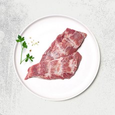 [국내산 한돈 1+등급] 돈새우살 플루마 아이스크림고기 100시간 저온숙성 300g, 썰어서 일반배송, 1개