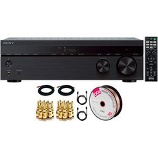 Sony STRDH790 72ch 홈시어터 돌비 애트모스 AV 리시버 100개FT Select Series 16 AWG 스피커 와이어 2X 황동 바나나 플러그5쌍 15FT 동축 R