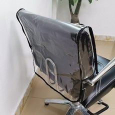 QDY 미장원 온천장 이발소 의자 PVC 의자 뒤 표지 방수 투명 의자 커버, 모델명