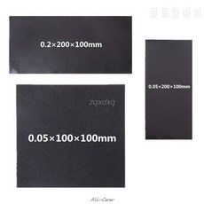 검은 높은 전도도 실리콘 열 패드 방열판 CPU 냉각 패드 합성 흑연 냉각 필?, 상세내용참조
