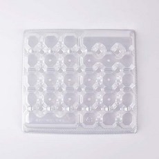 30구 계란판(특란용) 플라스틱뚜껑 투명색[100개]-계란판별도, 100개