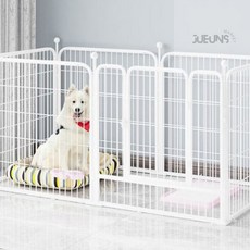 주은스 반려견 철제 펜스 (90CMX100CM) (화이트) 애견철장 강아지집