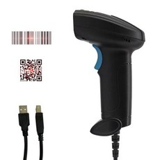 바코드스캐너 QR코드 리더기 무선 휴대용 USB 리더 수동 트리거 자동 연속 스캐닝 지지대 종이 코드 1D 2D, 1) U-2