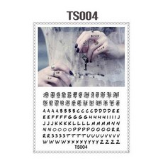 [멸치쇼핑]데일리 패션 알파벳 디자인 헤나 타투 스티커 TS04, 상세페이지 참조, 상세페이지 참조