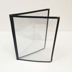 을지메뉴 투명메뉴판 블랙 12page