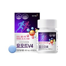 요오드 V4 (브이4)-120정(4개월분) 셀렌 아연 비타민D 비타민B 갑상선영양제