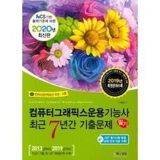 컴퓨터그래픽스운용기능사 필기 최근 7년간 기출문제(2020), 책과상상