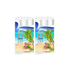 순수 100 천연펄프 화장지 두루마리 휴지 3겹30롤18m2팩60롤, 순수 100% 천연펄프 화장지 두루마리 휴지 3겹30롤