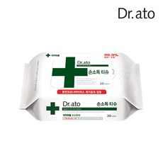 닥터아토 손소독 티슈 휴대용 20매 x 3팩, 3개, 20매입