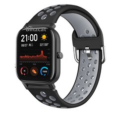 Xiaomi Huami AMAZFIT bip S GTS 스마트 워치 밴드 용 실리콘 스트랩 팔찌 Amazfit GTR 42mm Correa 팔찌 액세서리|스마트 액세사리|, 1개, 단일, 5
