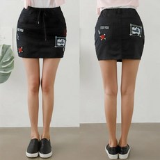 비비앤제이 가을 겨울 여성용 국내생산 치마바지 하이웨스트 스판 골프 스커트 데님 반바지 golf skirt pants - 골프의류