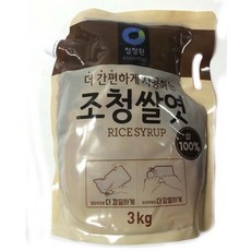 청정원 조청쌀엿 캡파우치 3kg, 1개
