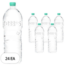 Deeps 에코그린 무라벨 먹는해양심층수, 24개, 2L