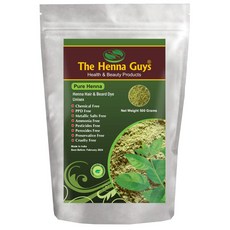 The Henna Guys Pure Henna Powder 헤나 가이 순수 헤나 가루 파우더 천연 염색 500g, 1팩