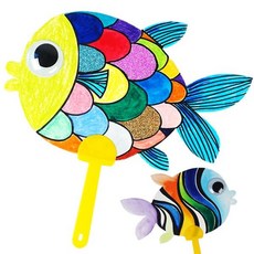 물고기부채만들기