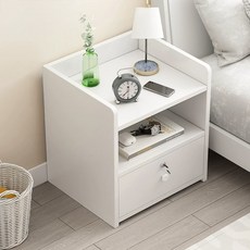 루나글램 원목 거실 소파 2단 협탁, 1개, 화이트