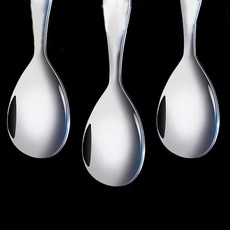 스테인레스 스틸 쌀 숟가락 긴 손잡이 두꺼운 쿠커 스쿠프 다목적 식기 뷔페 서빙 스푼 주방 1, 1pc