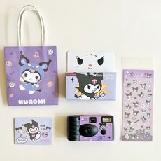 쿠로미 일회용 필름 카메라 즉석카메라 산리오 시나모롤 마이멜로디 여행 레트로, 18, 1개