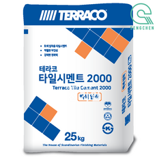 테라코 타일시멘트 2000(압착)(25kg) (1Bag), 1개