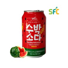 SFC 수박소다 350ml 24개입 캔음료 과일주스카페에이드 또와몰53, 24개