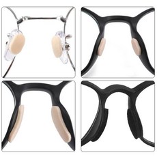 플라스틱 실리콘 스테인레스 금속 아크릴 PVC 안경 선글라스 코 받침 8P 흘러내림 방지 안경코받침