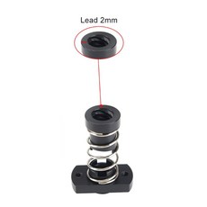 ender3 cr10을위한 T8 POM 안티 백래시 너트 간격 스프링 피치 2mm/8mm 제거, 리드 2mm