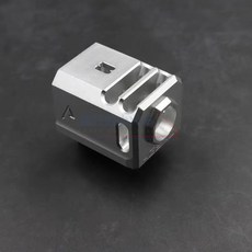 컴펜세이터 금속 스트레이트 알루미늄 글록 화재 외관 수정 g17 나사 장식 차단 악세서리, C
