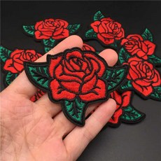 로즈 크기 프랑스자수도안 61x60cm 의류에 대 한 철 자 수 Diy 스티커에 바느질 꽃 Applique 의류, CT-0247 - 옷도안