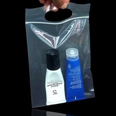 에씨클레오 디자인 좋은 부드럽고 잘 8만원대 선물 늘어나는 투명 PE 지퍼식 쇼핑 팬시봉투 35cmX44cm +6cm 100매 E-89426