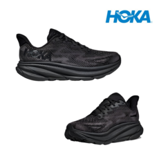 [HOKA 호카] 호카ONEONE 클리프톤9 WIDE -커플 등산화 BLACK