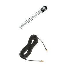 FWT RP-SMA 안테나 연장 Cable + SMA 4G LTE 안테나 25dBi에 9M RP-SMA 남성